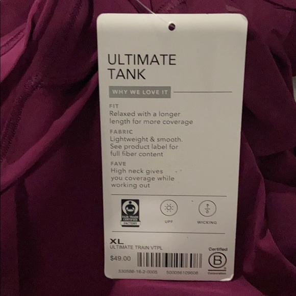 NWT Athleta Ultimate Train Tank // Velvet Plum - Picture 6 of 13